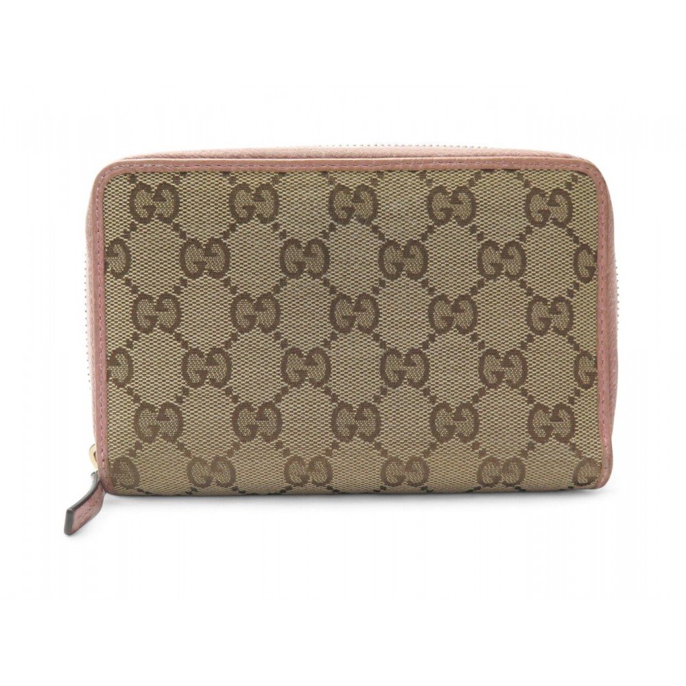 PORTEFEUILLE GUCCI 420113 TOILE MONOGRAMMEE JACQUARD GG MONNAIE COMPAGNON 690€