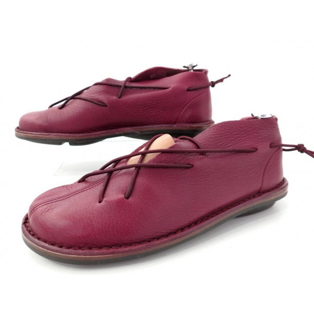 NEUF CHAUSSURES TRIPPEN 40 41 EN CUIR BORDEAUX BURGUNDY LEATHER SHOES 310€