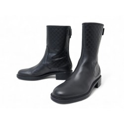 NEUF BOTTINES GUCCI MAUD 494517 37.5 IT 38.5 FR CUIR MICROGUCCISSIMA BOOTS 1470€