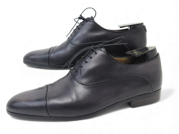 chaussures berluti richelieu 0141 8.5 42.5 cuir patine