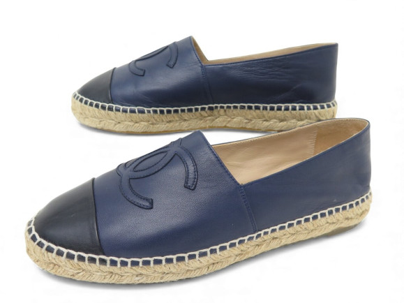 chaussures chanel g29762 espadrilles 39 mocassins en