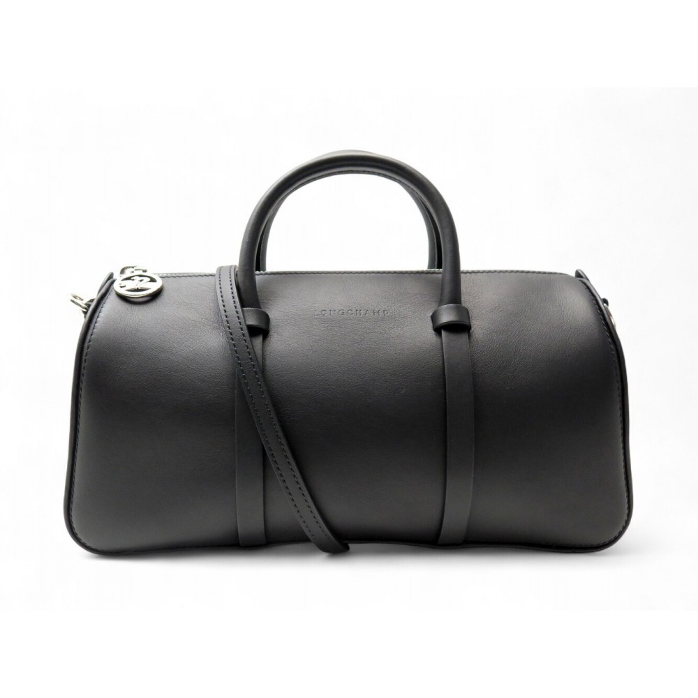 NEUF SAC A MAIN LONGCHAMP DAYLONG M 10271HFK001 BANDOULIERE CUIR NOIR BAG 790€