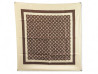 foulard louis vuitton monogram en soie marron