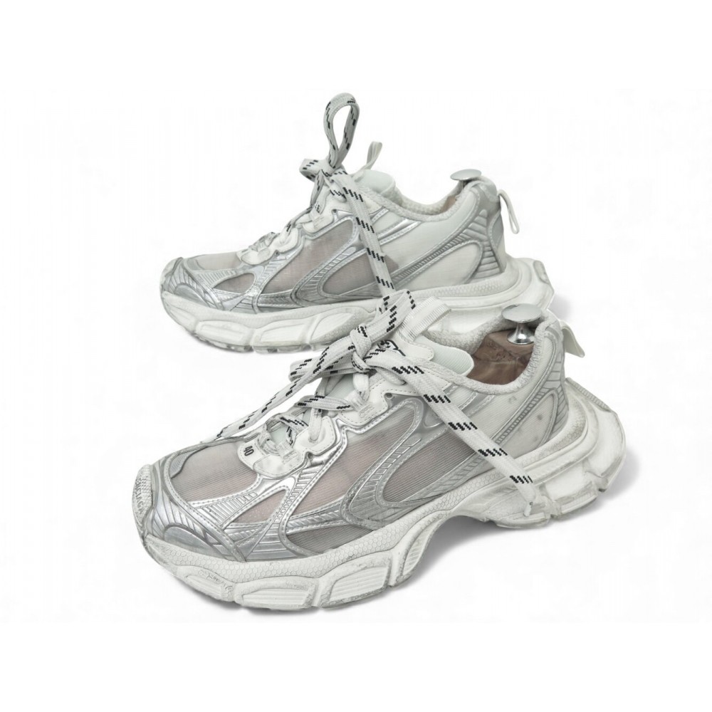 CHAUSSURES BALENCIAGA 734731 3XL 40 41 BASKETS TOILE & CUIR SNEAKERS SHOES 990€