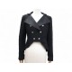 NEUF VESTE CHANEL BOUTONS FLOCON LOGO CC P62358V M 38 TWEED NOIR JACKET 8500€