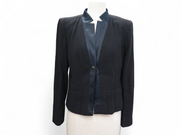 veste chanel croisee p21990 boutons pyramide cc m 40