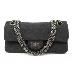 SAC A MAIN CHANEL A36286 RABAT 2.55 EAST WEST EN JERSEY GRIS BANDOULIERE 4500€