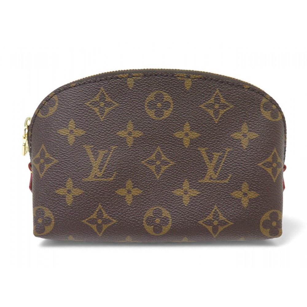 NEUF TROUSSE LOUIS VUITTON POCHETTE COSMETIQUE PM M47515 TOILE MARRON POUCH 485€
