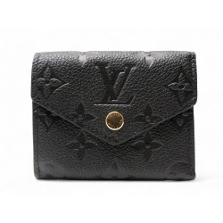 NEUF PORTEFEUILLE LOUIS VUITTON ZOE M62935 EN CUIR MONOGRAM EMPREINTE NOIR 560€