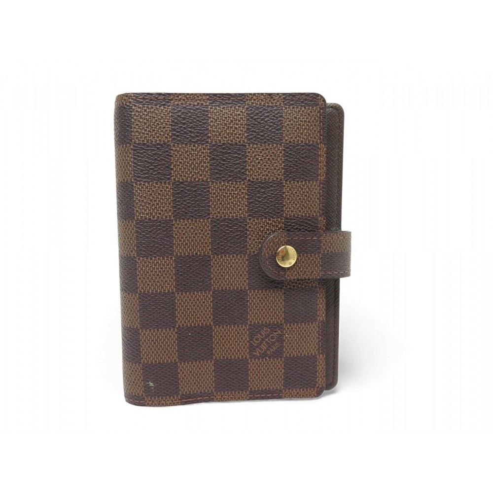 NEUF PORTE AGENDA LOUIS VUITTON FONCTIONNEL PM R20700 DAMIER EBENE DIARY 350€
