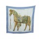 FOULARD HERMES MON PETIT CHEVAL MEXICAIN KAMINSKI CARRE 90 CM EN SOIE SCARF 530€