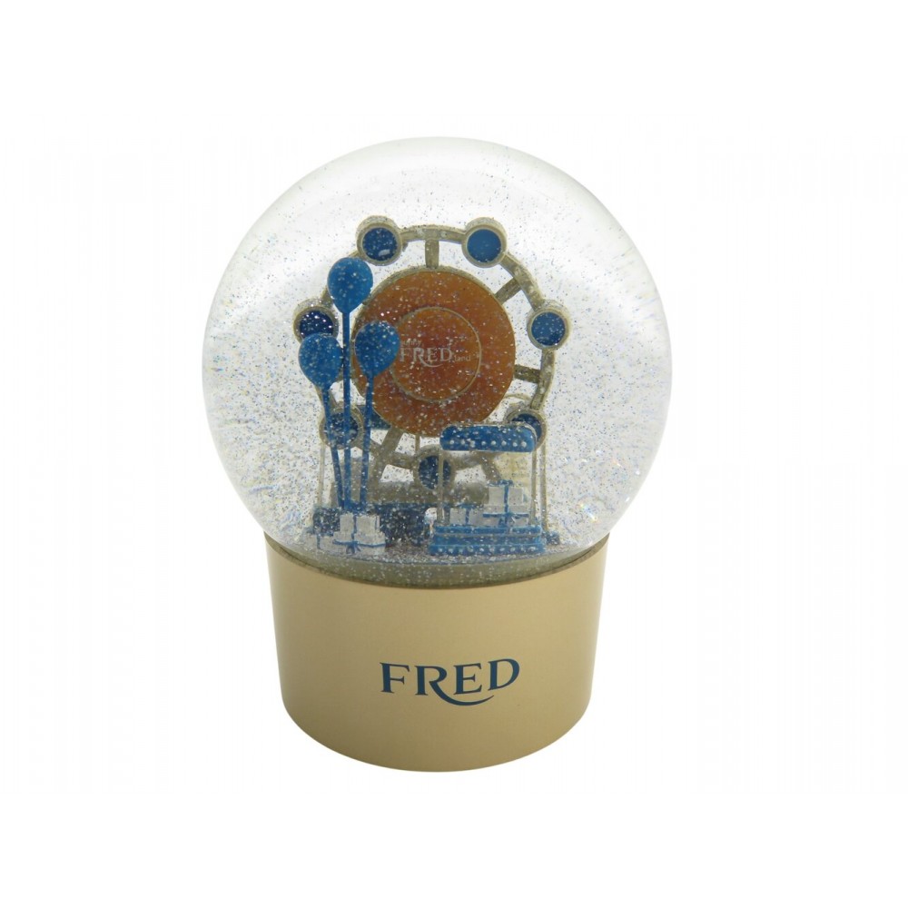 NEUF BOULE A NEIGE FRED 2024 SUNNY LAND VERRE TRANSPARENT DECO NOEL NEW SNOWBALL