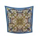 NEUF CHALE HERMES EPERONS D'OR EN CACHEMIRE & SOIE CARRE 140 SHAWL NEW 1260€