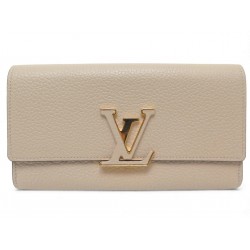 NEUF PORTEFEUILLE LOUIS VUITTON CAPUCINES M61249 EN CUIR TAURILLON WALLET 1550€