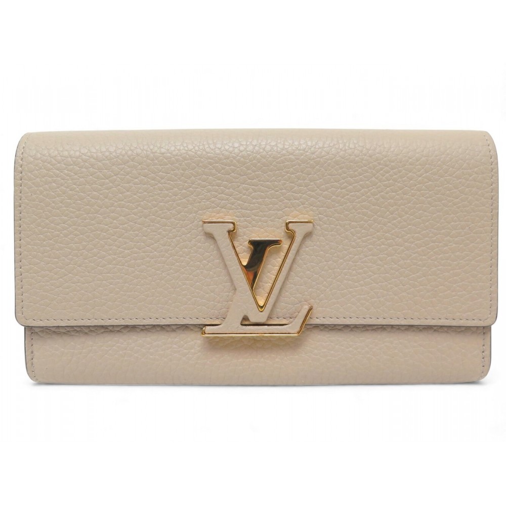 NEUF PORTEFEUILLE LOUIS VUITTON CAPUCINES M61249 EN CUIR TAURILLON WALLET 1550€
