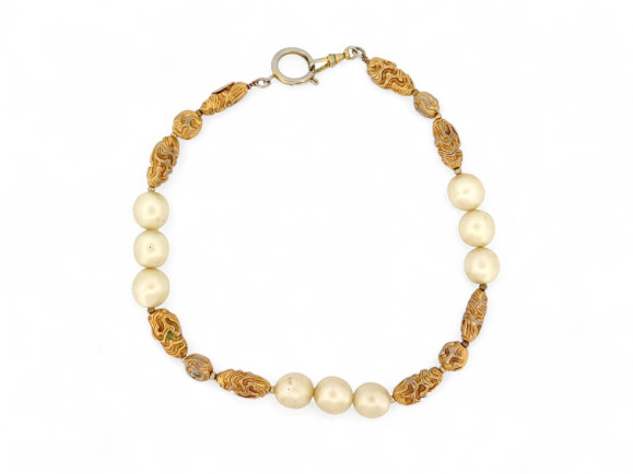 collier chanel baroque perles 41 cm circa 1970