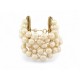 VINTAGE BRACELET CHANEL MANCHETTE PERLES 6 RANGS 20CM CIRCA 1970 PEARLS BANGLE