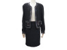 tailleur chanel veste p02892 40 m boutons cc perles