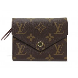 NEUF PORTEFEUILLE LOUIS VUITTON VICTORINE M62472 EN TOILE MONOGRAM WALLET 460€