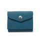 NEUF PORTE-CARTES MOYNAT PARIS PORTE-MONNAIE CUIR GRAINE BLEU BLUE WALLET 550€