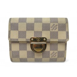 PORTEFEUILLE LOUIS VUITTON KOALA PORTE MONNAIE EN TOILE DAMIER AZUR WALLET 700€