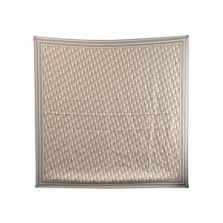 FOULARD CHRISTIAN DIOR CARRE 90 TOILE MONOGRAMME OBLIQUE SOIE SILK SCARF 520€