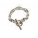 VINTAGE BRACELET HERMES CHAINE D'ANCRE GM 13 MAILLONS ARGENT 800 80GR DE PERCIN