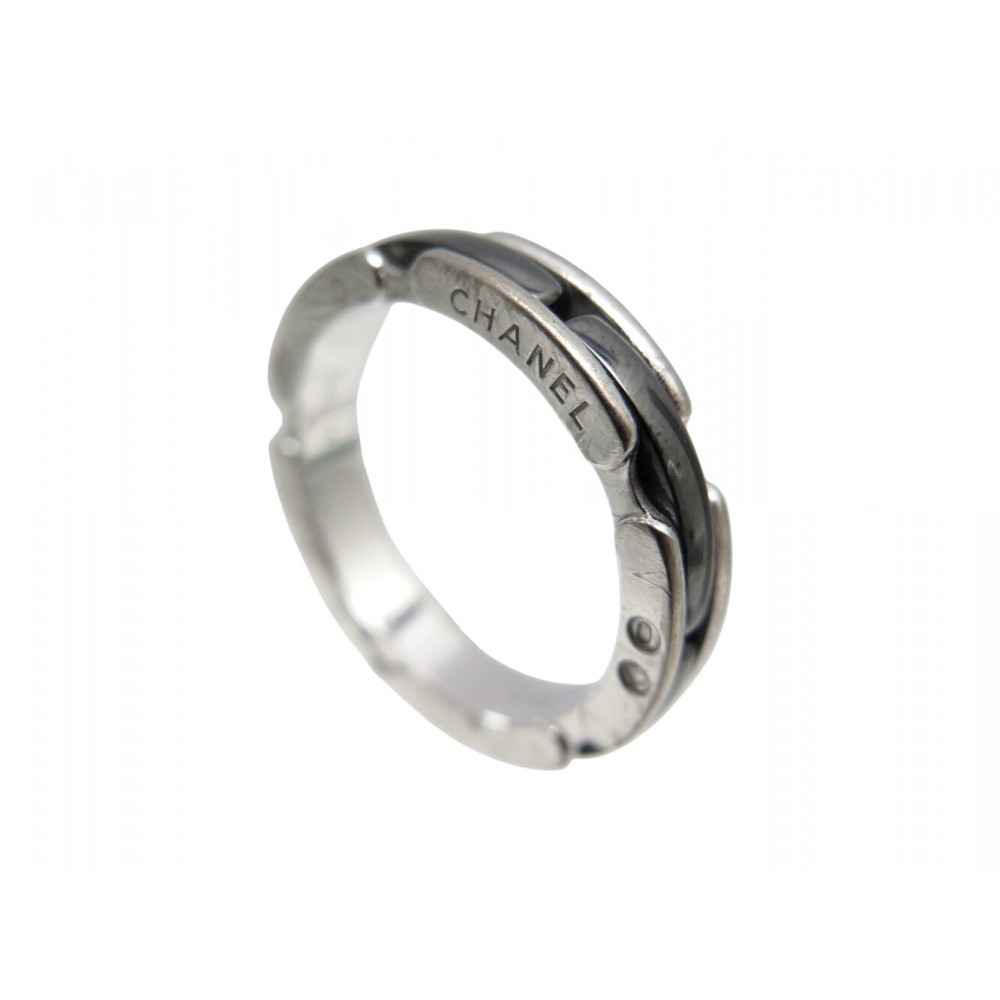 BAGUE CHANEL ULTRA PM J3092 T55 EN OR BLANC 18K CERAMIQUE NOIRE GOLD RING 2240€
