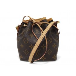 NEUF SAC A MAIN LOUIS VUITTON NANO NOE MONOGRAM M81266 BANDOULIERE HANDBAG 1600€