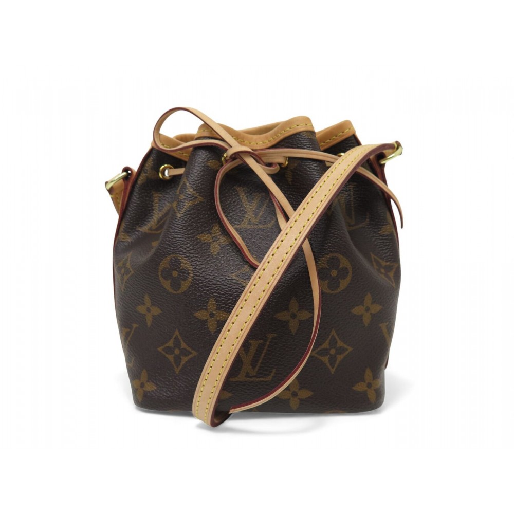 NEUF SAC A MAIN LOUIS VUITTON NANO NOE MONOGRAM M81266 BANDOULIERE HANDBAG 1600€