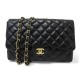 SAC A MAIN CHANEL TIMELESS JUMBO SIMPLE RABAT CUIR NOIR BANDOULIERE BAG 10000€