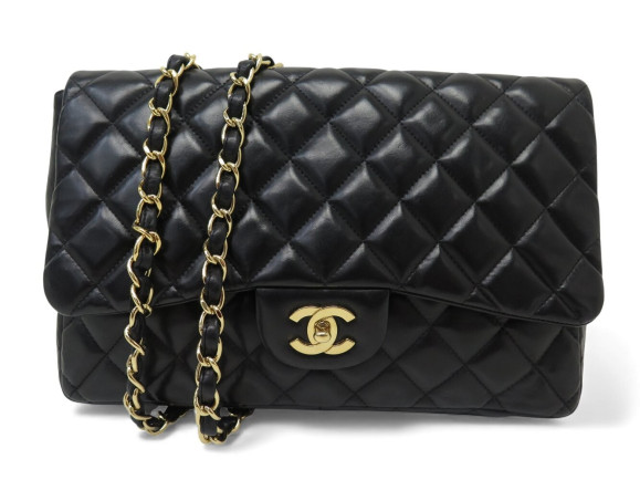 sac a main chanel timeless jumbo simple rabat cuir