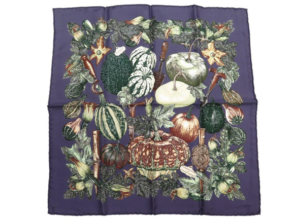 foulard hermes gavroche citrouilles coloquintes