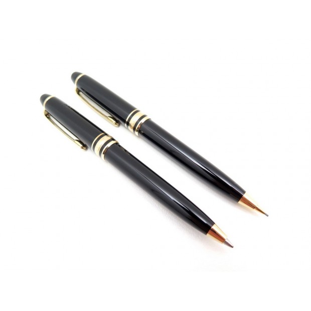 LOT 2 STYLO MONTBLANC MOZART BILLE + PORTE MINE + ETUI 