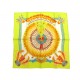 FOULARD HERMES GAVROCHE BRAZIL CARRE 45 CM EN SOIE VERTE TOUTSY 1988 SCARF 240€