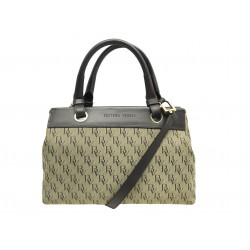 VINTAGE SAC A MAIN BOTTEGA VENETA TOILE MONOGRAMME CUIR MARRON BANDOULIERE 1190€