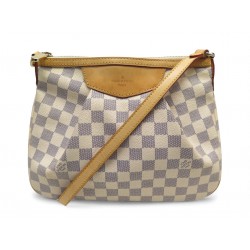 SAC A MAIN LOUIS VUITTON SIRACUSA PM EN TOILE DAMIER AZUR BANDOULIERE BAG 1600€