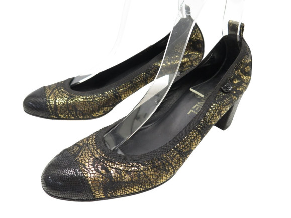 chaussures chanel escarpins g27488 logo cc 39.5 en
