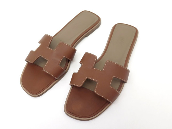 chaussures hermes oran h021056z 39.5 sandales mules