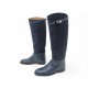 CHAUSSURES BOTTES HERMES JUMPING 35 EN DAIM BLEU BOUCLE KELLY BOOTS SHOES 2310€
