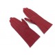 NEUF VINTAGE GANTS CHANEL LOGO CC T7 CUIR DE CHEVREAU ROUGE LEATHER GLOVES 1190€