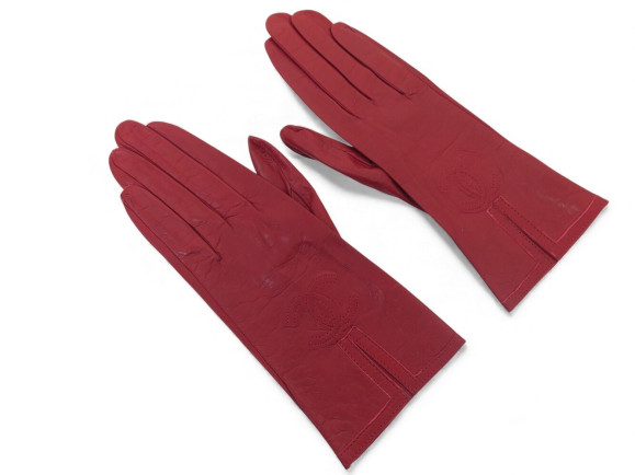   gants chanel logo cc t7 cuir de chevreau