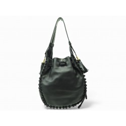 NEUF SAC A MAIN CHRISTIAN DIOR BUCKET EN CUIR NOIR SEAU PORTE EPAULE BAG 3250€