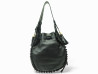 sac a main christian dior bucket en cuir noir