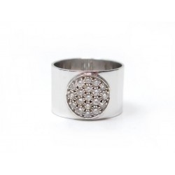 BAGUE DINH VAN ANTHEA GM T51 EN OR BLANC 18K 6.2GR 19 DIAMANTS 0.39CT RING 4600€
