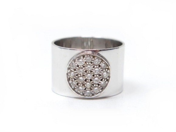 bague dinh van anthea gm t51 en or blanc 18k 6.2gr 19