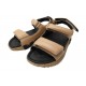 NEUF CHAUSSURES HERMES SANDALES JUNIOR H242181Z EN CUIR BEIGE 38 SANDALS 790€