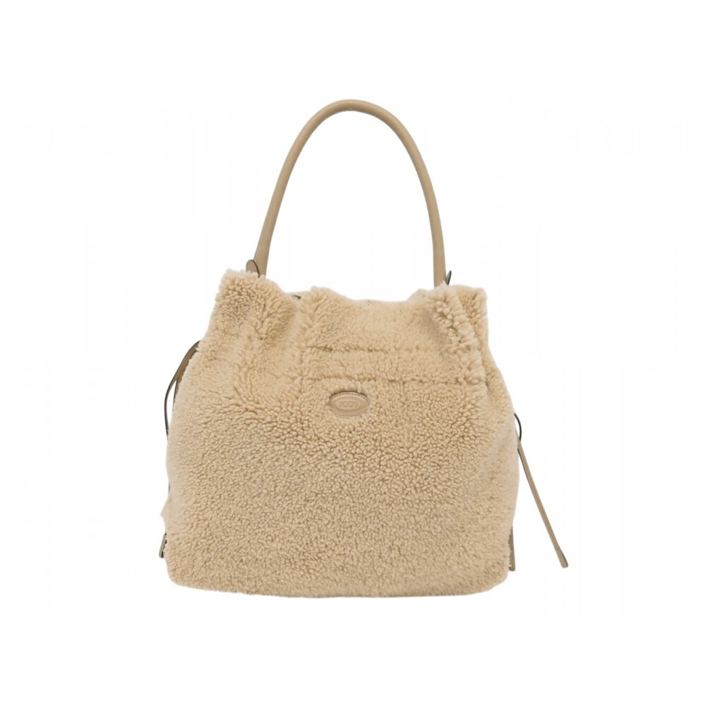 NEUF SAC A MAIN TOD'S DI BAG A COULISSE MOUTON CABAS PEAU LAINEE TOTE BAG 3500€