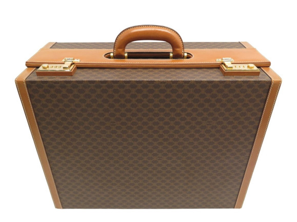  mallette celine en toile triomphe cuir