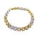 BRACELET CARTIER MAILLE PANTHERE EN OR JAUNE GRIS SERTI 72 DIAMANTS 0.6CT 11500€